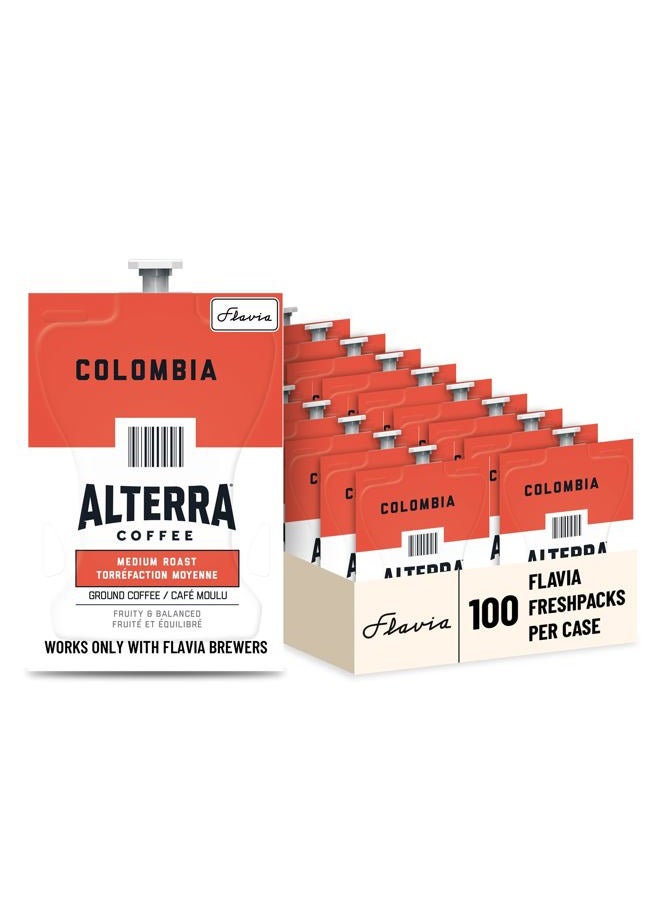 FLAVIA ALTERRA Coffee, Colombia, 20-Count Fresh Packs (Pack of 5) - Image 1