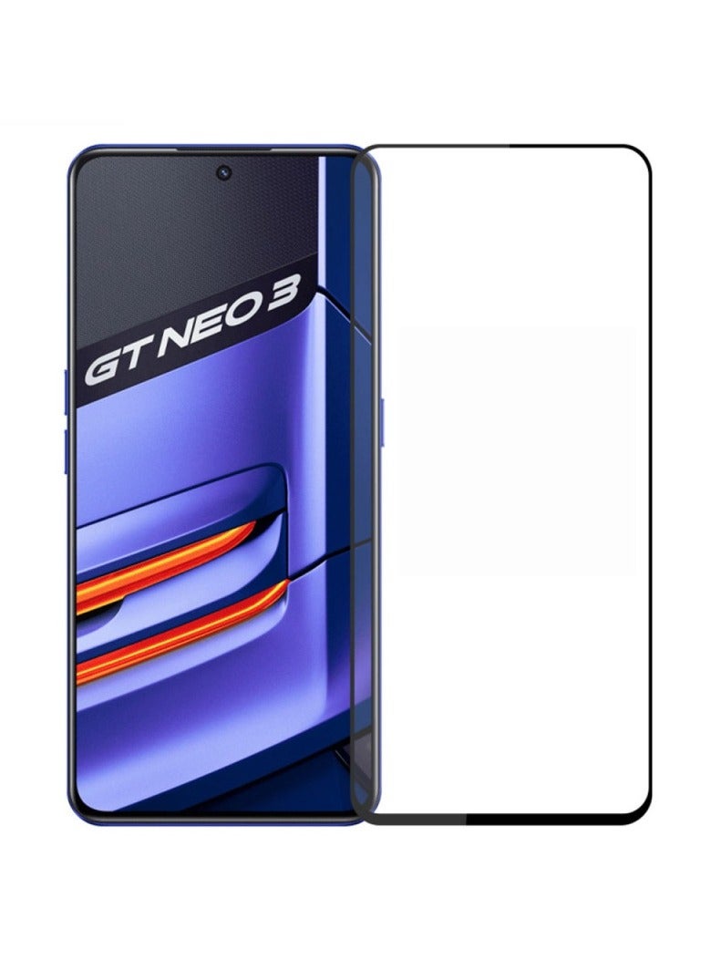 Screen Protector For Realme GT Neo 3 , 5D  Tempered Glass Protector 9H Hardness, Bubble Free, HD Clear Realme GT Neo 3 Screen Protector