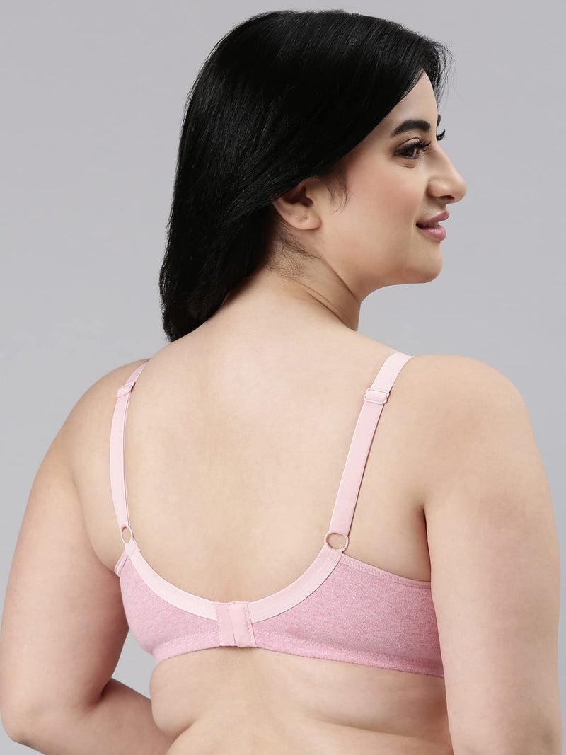 Enamor M-Frame Jiggle Control Fab-Cool Stretch Cotton Bra for Women- Full Coverage, Non Padded and Wirefree - Image 2