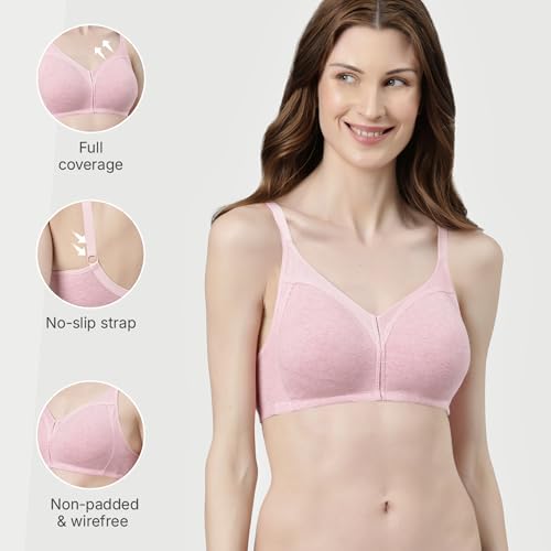 Enamor M-Frame Jiggle Control Fab-Cool Stretch Cotton Bra for Women- Full Coverage, Non Padded and Wirefree - Image 4