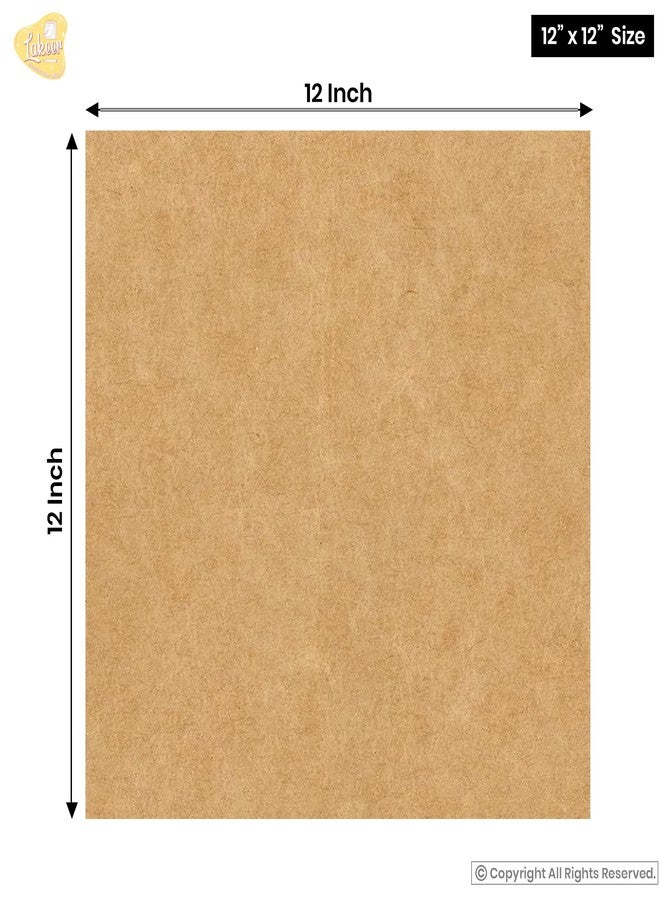 Lakeer 12"x12" Kraft/Craft Paper Craft Liner Sheet - 300 GSM, Brown Color, Pack of 10 Pcs | for DIY Craft, Scrapbooking, Art, Etc. - Image 3