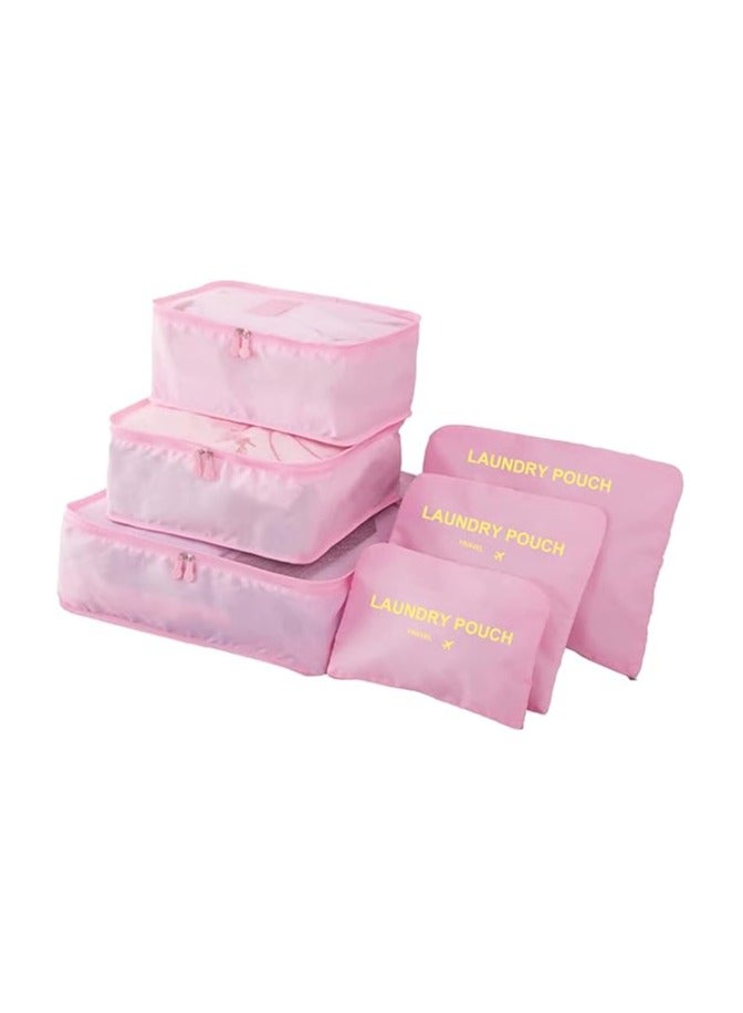 Packing Cubes Set for Travel Suitcases, 6 pcs Travel Organiser Packing Bags for Clothes Shoes Toiletries Travel Luggage Organizers Storage Bags - Image 1
