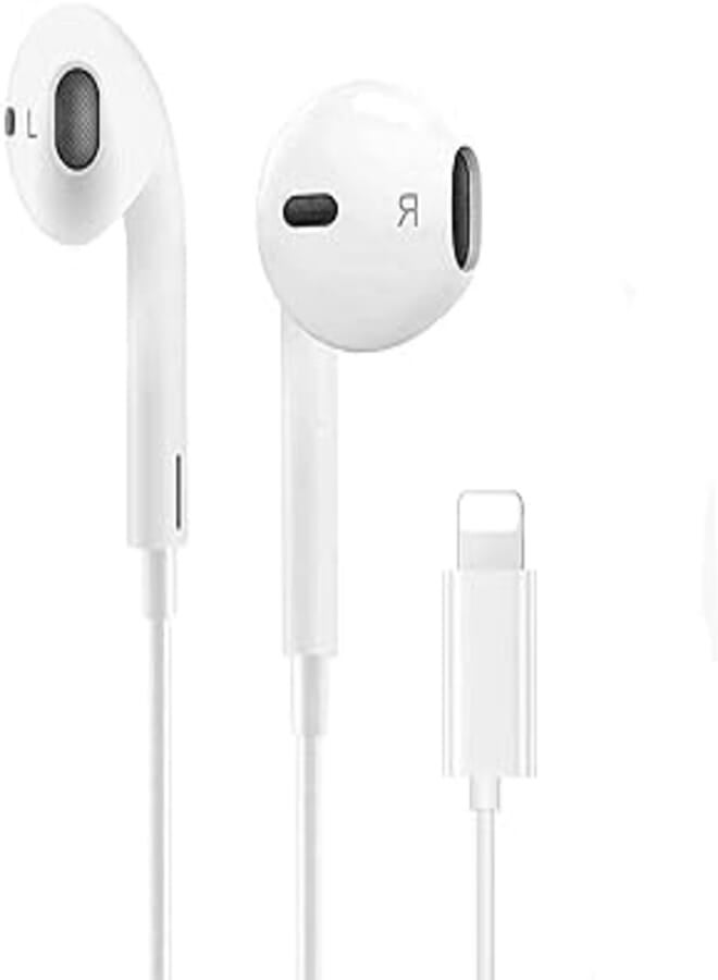 PANBOM Earbuds Earphones Wired Stereo Sound Headphones，with Microphone and Volume Control,Compatible with iPhone 13/12/11/7/8/8plus X/Xs/XR/Xs max/pro/se iPad All iOS Systems. 