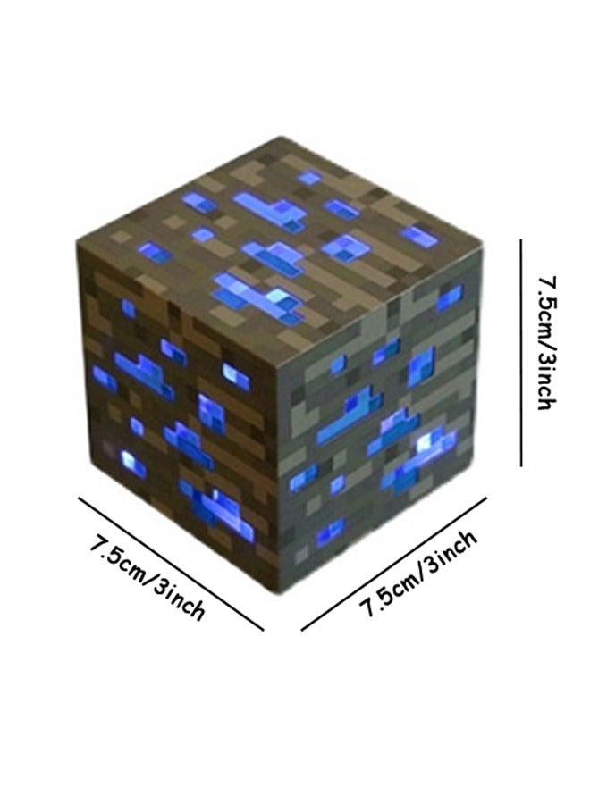 Minecraft Light-Up Blue Stone Diamond Ore - Sure to Keep Pigmen Away, LED Light - Image 5
