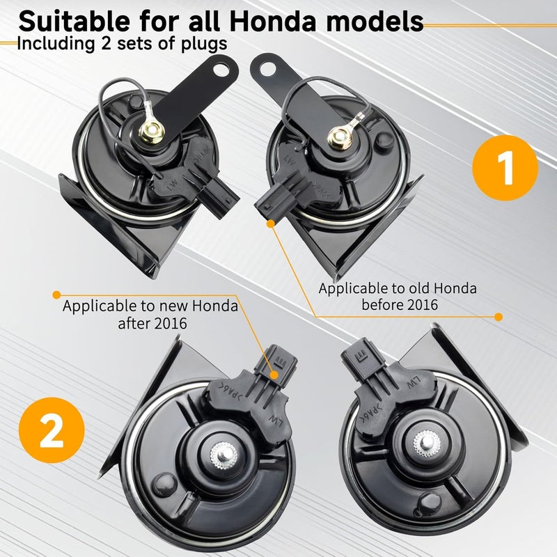 FARBIN Special Interface Auto Horn Compatible with Honda/New Civic 12V Car Horn Loud with Protective Grill Dual-Tone Electric Snail Horns Waterproof and Dustproof with Cover - Image 5