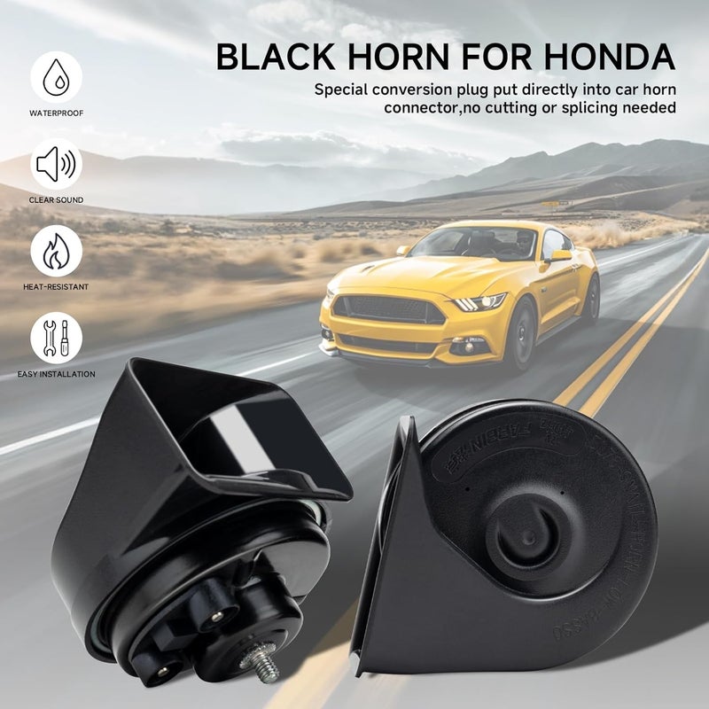 FARBIN Special Interface Auto Horn Compatible with Honda/New Civic 12V Car Horn Loud with Protective Grill Dual-Tone Electric Snail Horns Waterproof and Dustproof with Cover - Image 2