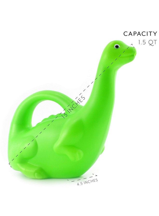 Cornucopia Brands Cornucopia Green Dinosaur Watering Can; Novelty Plastic Waterer Toddler Friendly & Kid Loved - Image 4