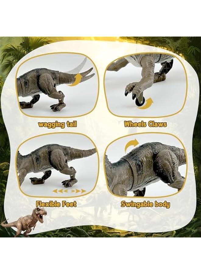 Remote Control Dinosaur for Boys 4-7,Robot Dinosaur Toys for Kids 5-7, rc Dinosaur with Realistic Legs  Spray Stream,t rex Toys for Kids 3 5 7 Year Old boy Birthday Gift - Image 4