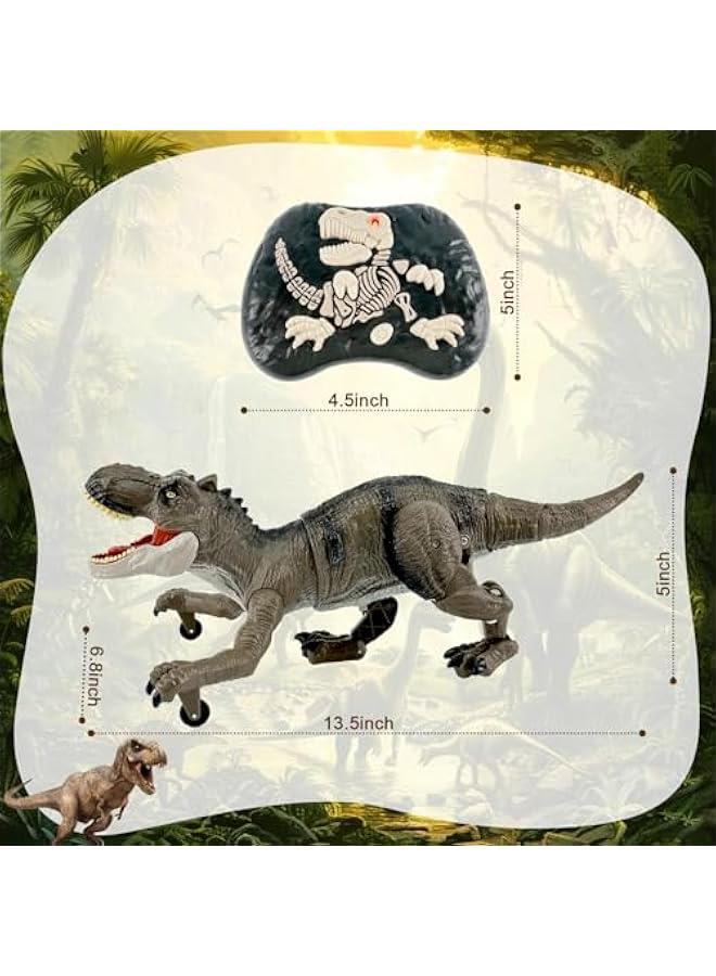 Remote Control Dinosaur for Boys 4-7,Robot Dinosaur Toys for Kids 5-7, rc Dinosaur with Realistic Legs  Spray Stream,t rex Toys for Kids 3 5 7 Year Old boy Birthday Gift - Image 5