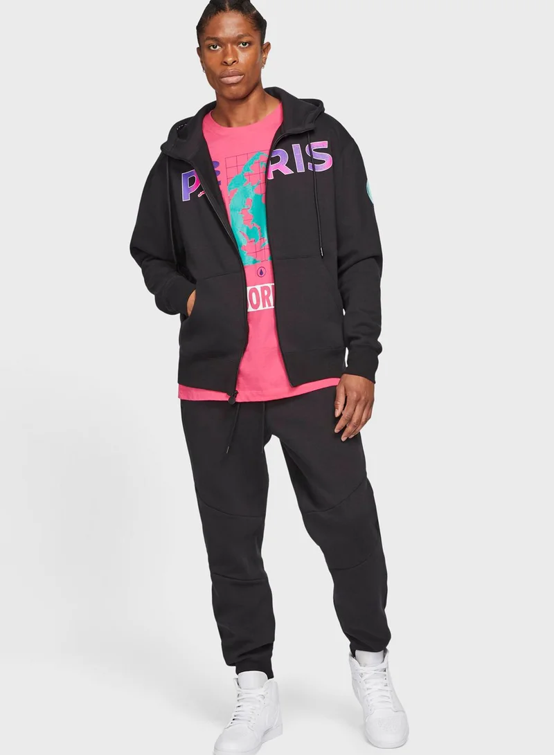 Jordan Jordan PSG Fleece Flight Track Jacket