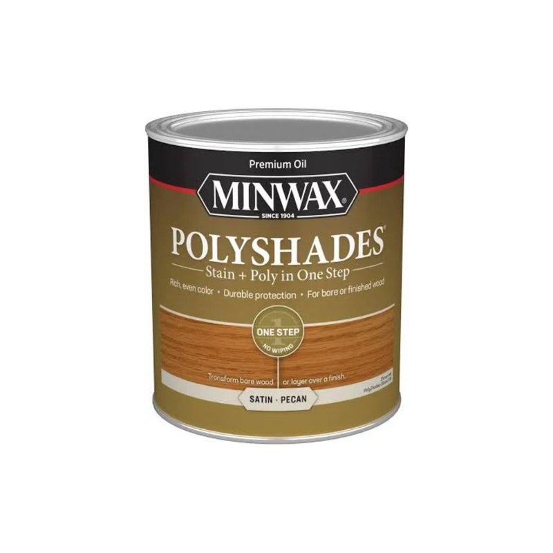 Minwax PolyShades Stain + Poly in One Step, Satin Pecan - Image 1