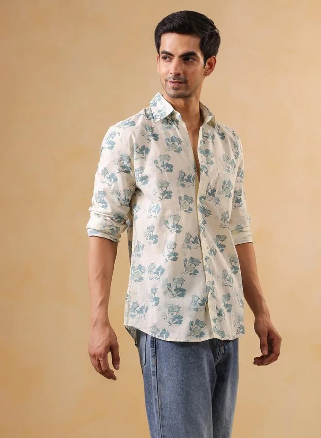 ترولوم قميص قطن بقصة عادية للرجال