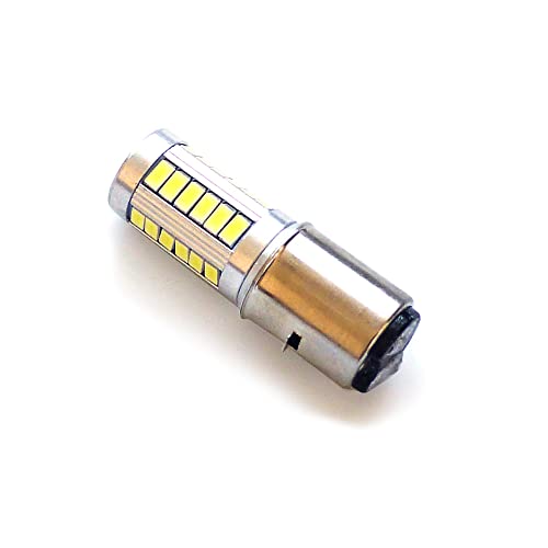 BikerWorks® S2 12V Bright LED Light bulb 5-sided for Chinese Scooter & ATV 50cc 150cc 250cc for TAO Znen Jonway Tank Baron etc 1-pack - Image 1