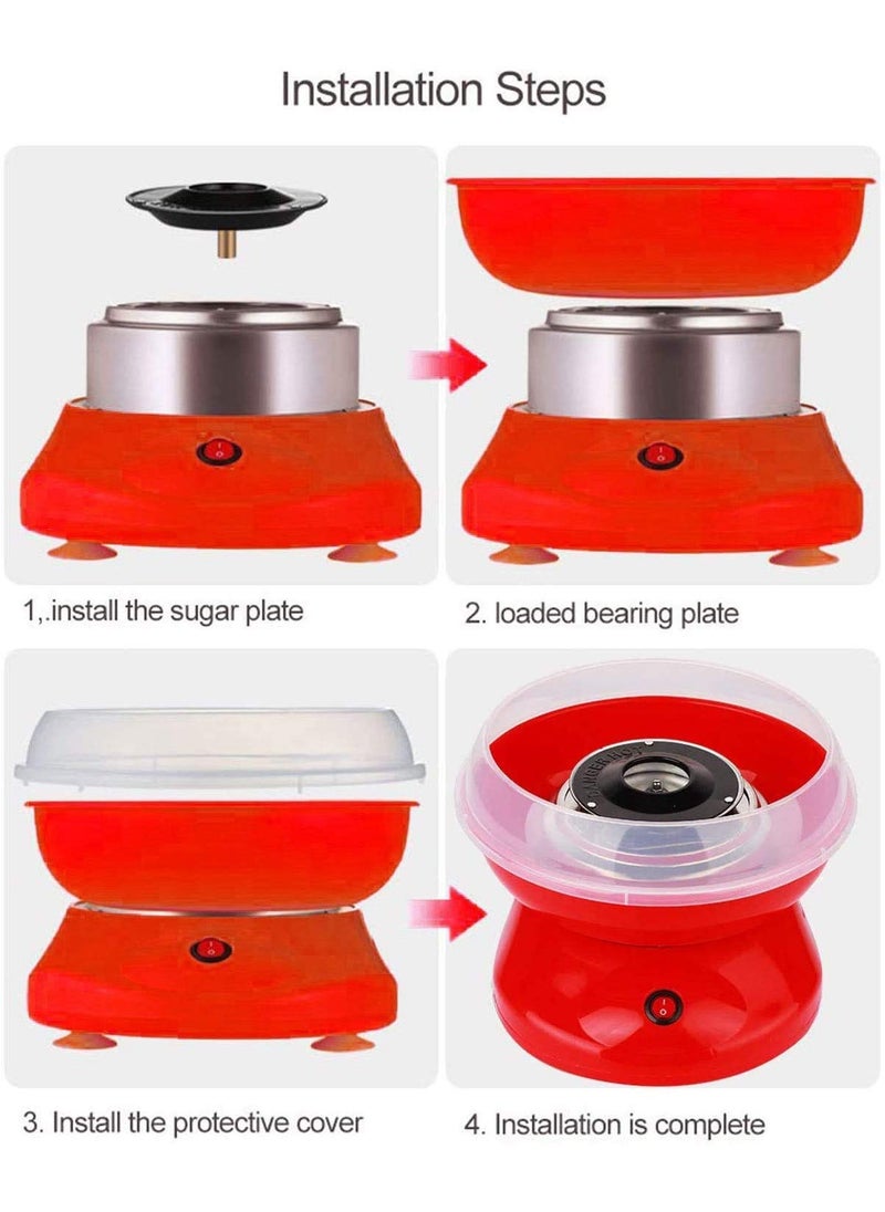 Mishrit Mishrit Cotton Candy Machine for Home Cotton Candy Device Cotton Candy Machine with Childrens Day Party Birthday and Wedding Pink  - Image 2