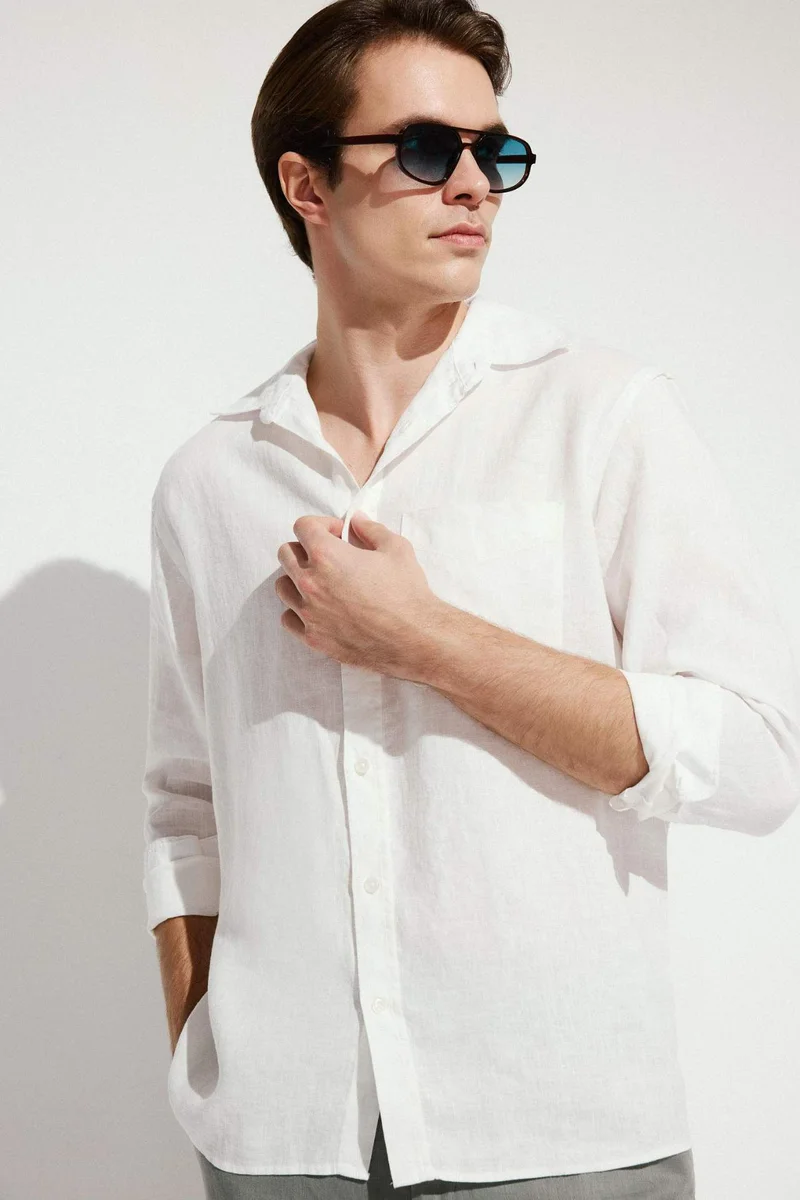 ديفاكتو 100% Linen Shirt