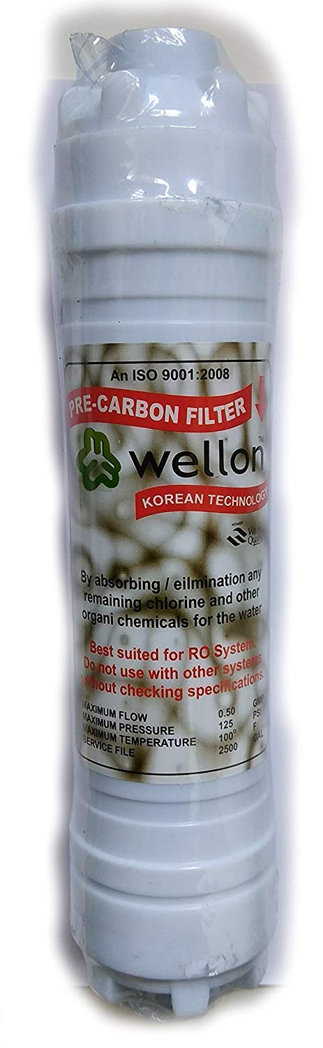 Wellon PreCarbon Filter 10 Inch for RO Water Purifier - Image 1