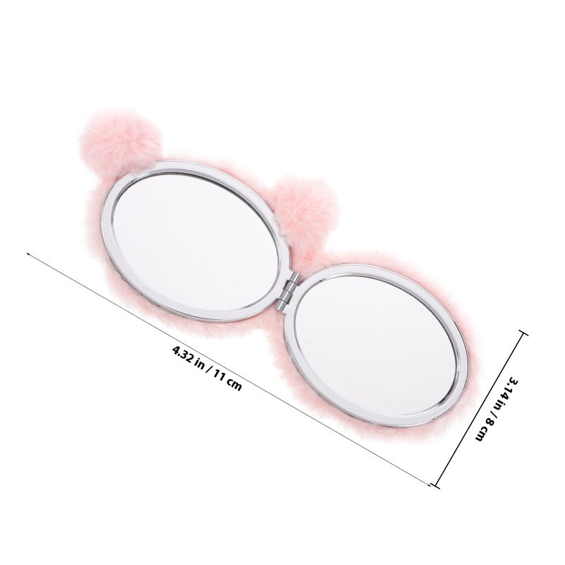 Cute Pocket Mirror Mini Makeup Mirror for Purse Small Folding Round Compact Mirror Portable Mirror Women Travel Essential Pocket Mirror - Image 2