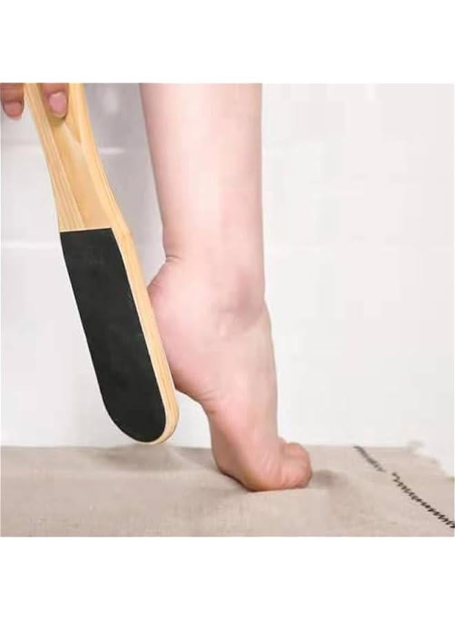 بيوينتي 2pcs Wood Foot File Double Sided Callus Remover Pedicure Foot Rasp for Wet and Dry Foot Care Dead Skin Removing - Image 3