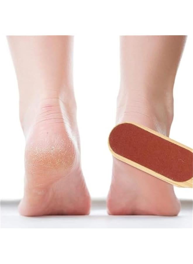 بيوينتي 2pcs Wood Foot File Double Sided Callus Remover Pedicure Foot Rasp for Wet and Dry Foot Care Dead Skin Removing - Image 4