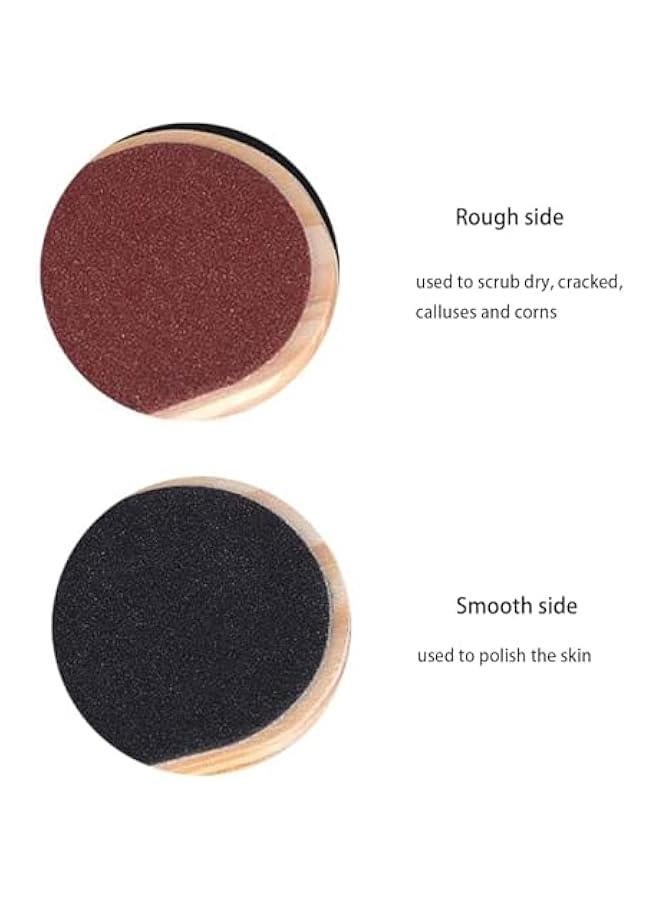 بيوينتي 2pcs Wood Foot File Double Sided Callus Remover Pedicure Foot Rasp for Wet and Dry Foot Care Dead Skin Removing - Image 5