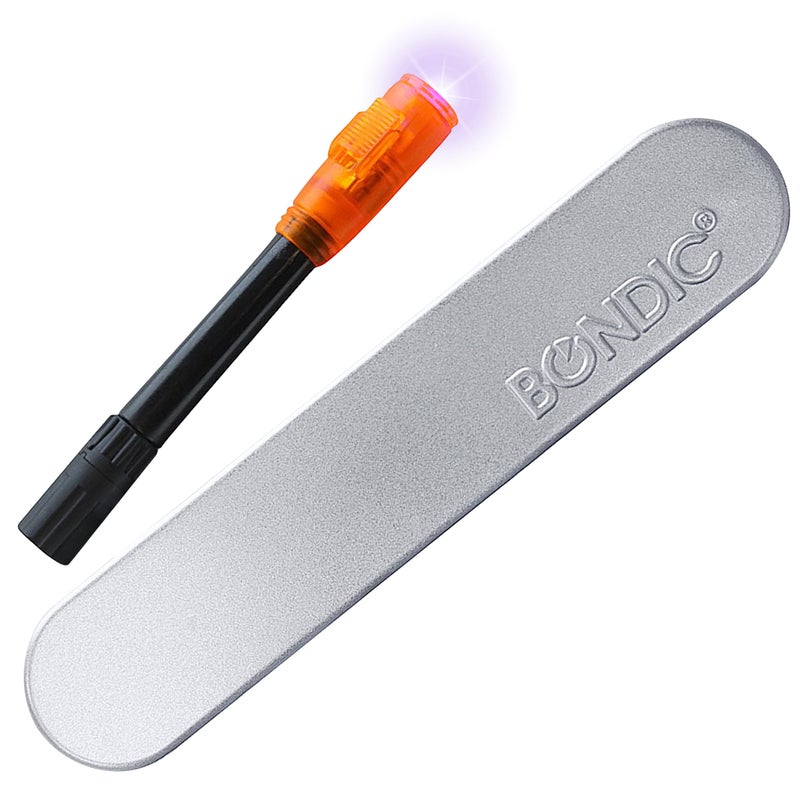 BONDIC طقم لاصق بوندك UV، أداة إصلاح صيد السمك للطائرات، لاصق فائق، طقم ربط الطائرات، لحام بلاستيك سائل UV، أدوات وإكسسوارات الصيد (ضوء LED وخرطوشة سائلة في علبة معدنية) - Image 1