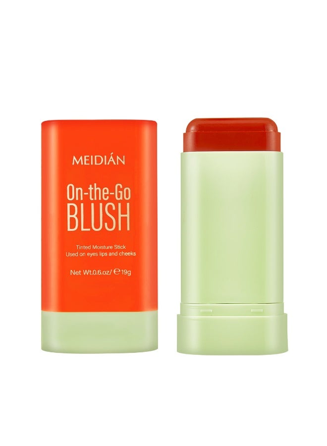 Meidián Blush stick natural nude makeup to brighten the complexion of rouge blush - ORANGE - Image 1