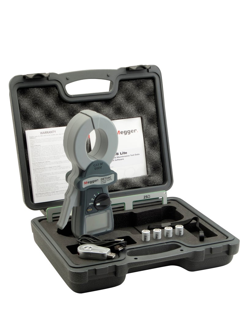 Megger DET14C Digital Earth Ground Resistance Clamp Meter - Image 3