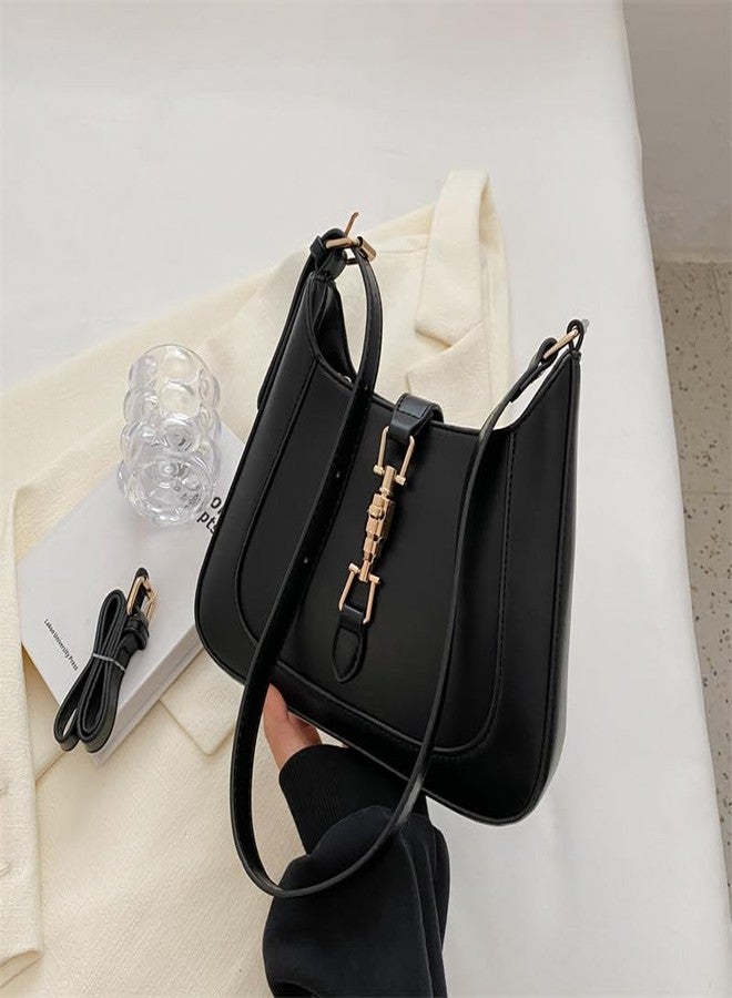 Mastyle® Polyester Square Shape Handbag | Zipper - Color: Black - Image 3