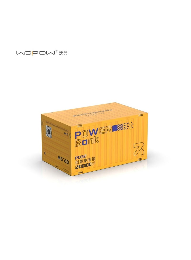وبو WOPOW PD32 22.5W حاوية شحن سريع ميني باور بانك محمول 20000 مللي أمبير - Image 2