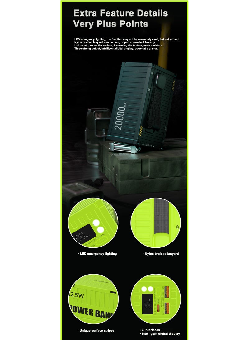 وبو WOPOW PD32 22.5W حاوية شحن سريع ميني باور بانك محمول 20000 مللي أمبير - Image 5