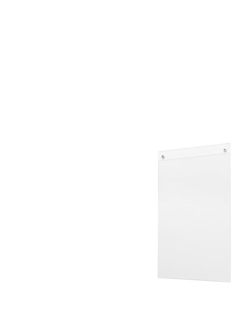Acrylic A4 Wall Mount Sign Holder, 6 Pack, Portrait - Thick & Durable Design, Screw or Stick On, Screws and Double Sided Tape Included - Image 2