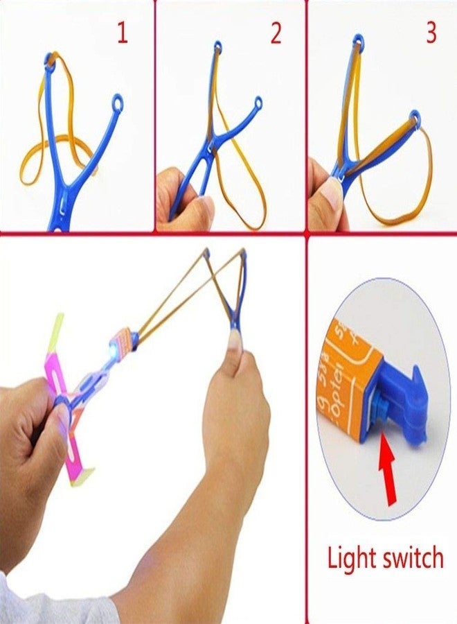 advancedestore Amazing Led Light Arrow Flying Toy Party Fun Gift Elastic, Flying Arrow Flashing Children's Toys Birthdays Thanksgiving Christmas Day Gift Outdoor Game for Children Kids (Pack of 3) - Image 2