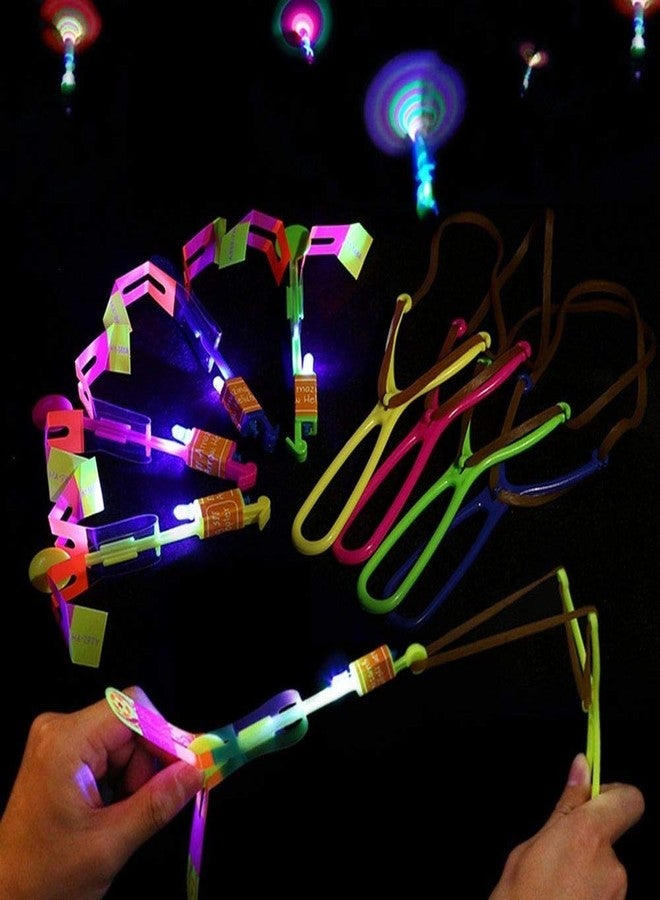 advancedestore Amazing Led Light Arrow Flying Toy Party Fun Gift Elastic, Flying Arrow Flashing Children's Toys Birthdays Thanksgiving Christmas Day Gift Outdoor Game for Children Kids (Pack of 3) - Image 1