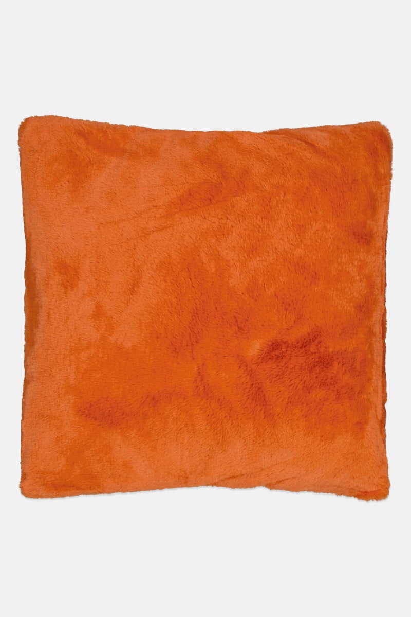 Unique Living Faux Fur Lonne Cushion, Rust - Image 1