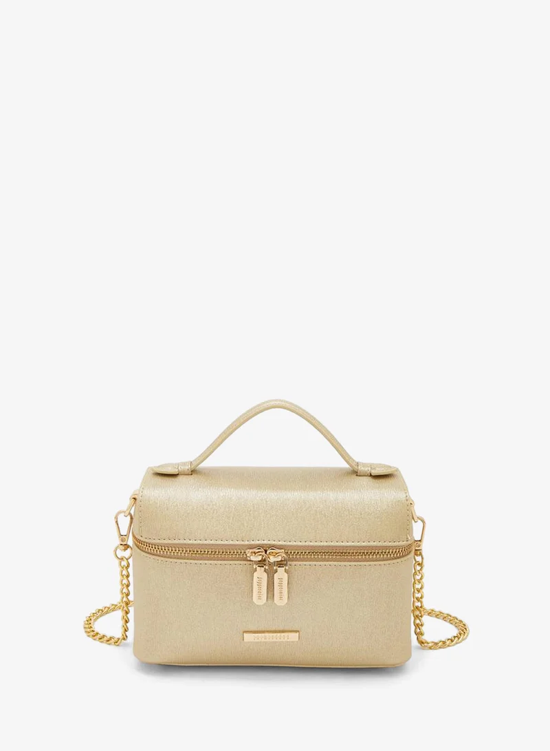 Peppermint Textured Crossbody Bag With Detachable Strap