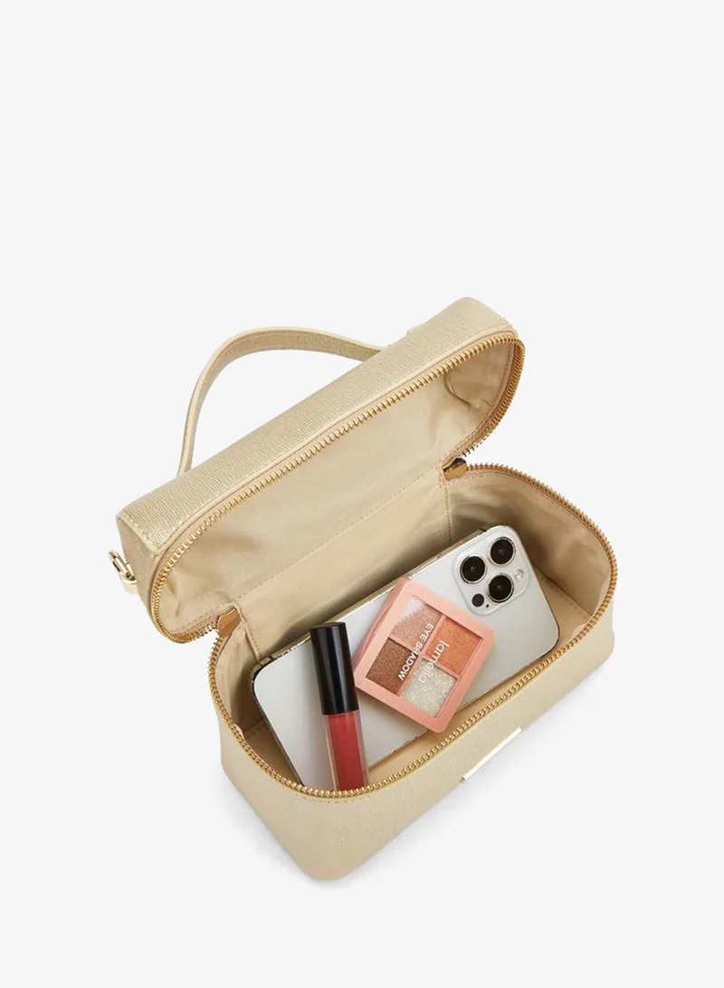 Peppermint GOLD Textured Crossbody Bag With Detachable Strap for Women | Best Price UAE