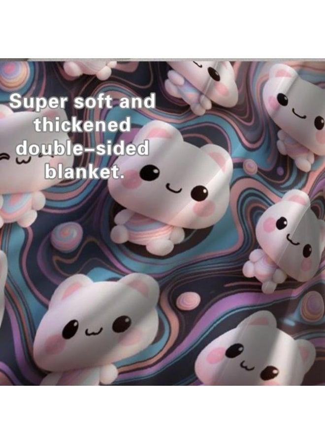 general Children's or student cartoon flannel thin blanket (warm and comfortable, suitable for sleep, games) 100cm*150cm - Image 3