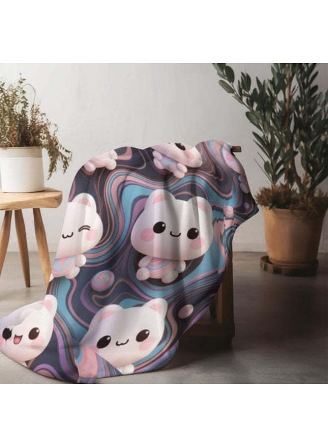 general Children's or student cartoon flannel thin blanket (warm and comfortable, suitable for sleep, games) 100cm*150cm - Image 4