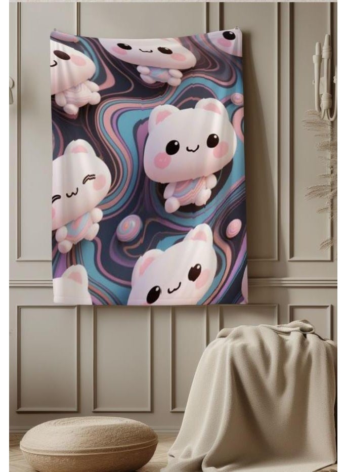 general Children's or student cartoon flannel thin blanket (warm and comfortable, suitable for sleep, games) 100cm*150cm - Image 1