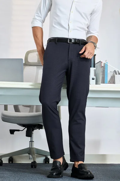 SNITCH Slim Fit Stretch Trousers
