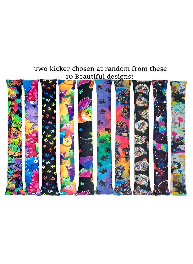 مجموعة من قطعتين من ألعاب ركل النعناع البري، قطعتان من ركل القطط مقاس 11 بوصة، لعبة ركل القطط، عصي القطط، ألعاب للقطط المنزلية، هدايا عيد الميلاد للقطط، هدية للقطط أقل من 20 عامًا، صنع في الولايات المتحدة الأمريكية - Image 2