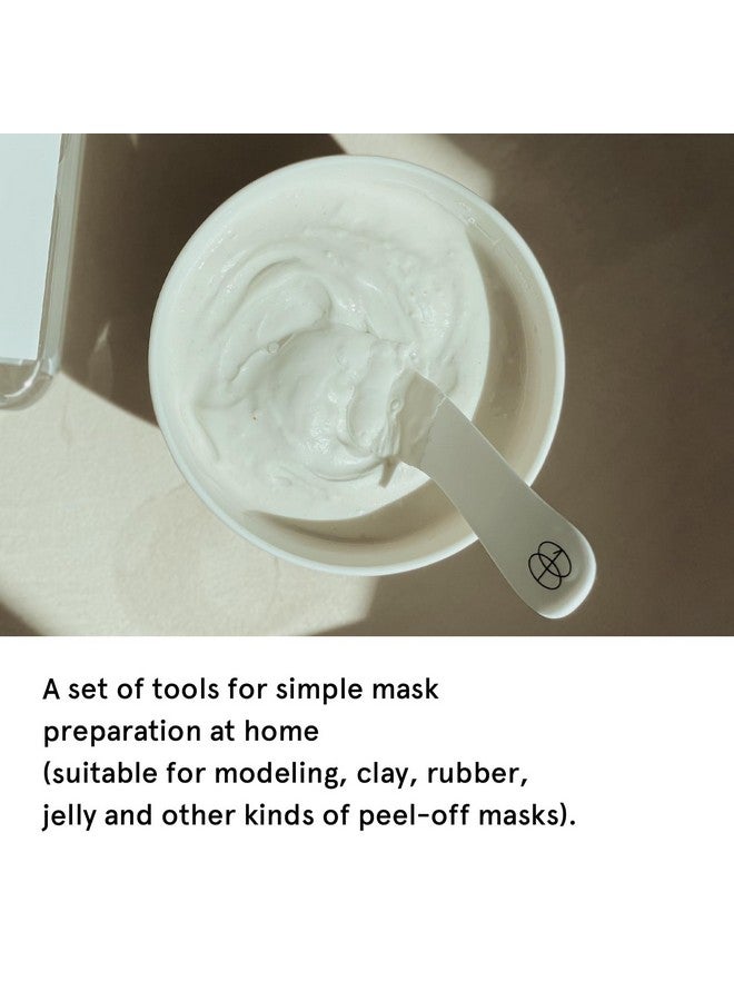 ONE THING Modeling Mask Silicone Mixing Bowl & Spatula & Measuring Cup Set 1 Count White | Facial Tool Kit For Modeling Clay Mud Peel Off Mask Reusable Stick Large Size Cup Durable Easy To Clean - Image 3