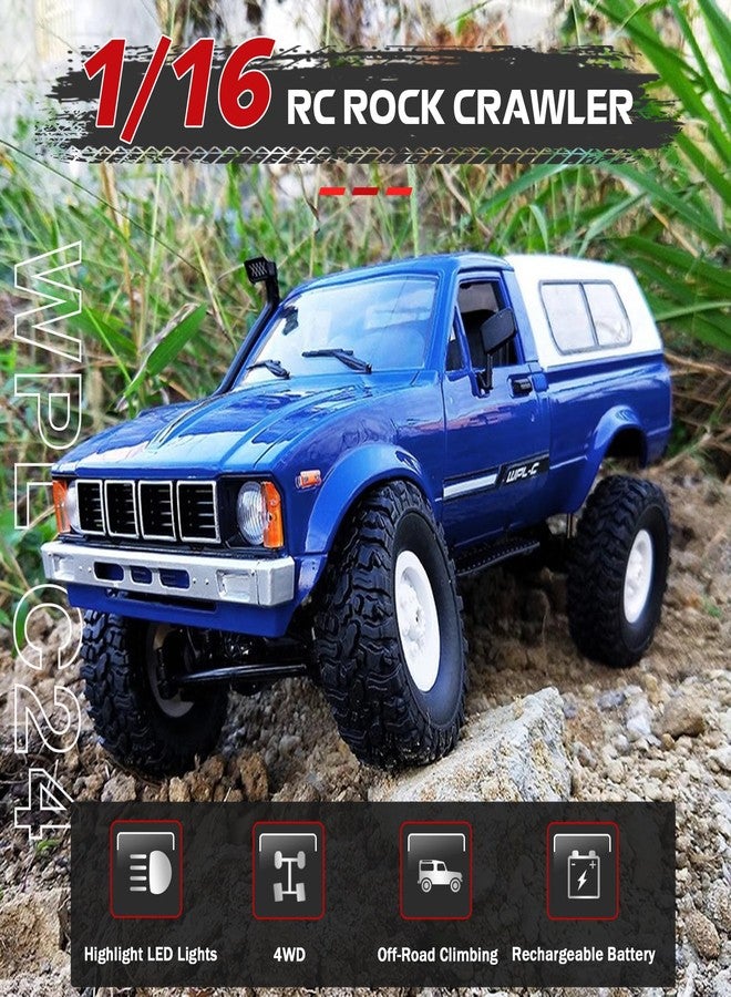 ARRIS شاحنة بيك أب ARRIS RC Crawler WPL C24 4WD 1/16 لجميع التضاريس طراز تويوتا هايلكس مع هيكل واقعي لعبة هواية للبالغين - Image 2