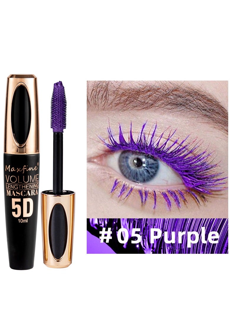 Maxfine 05 5D Silk Fiber Mascara Fuller Voluminous Colored Mascara Natural Waterproof Smudge-proof Mascara  Maxfine  - Image 1