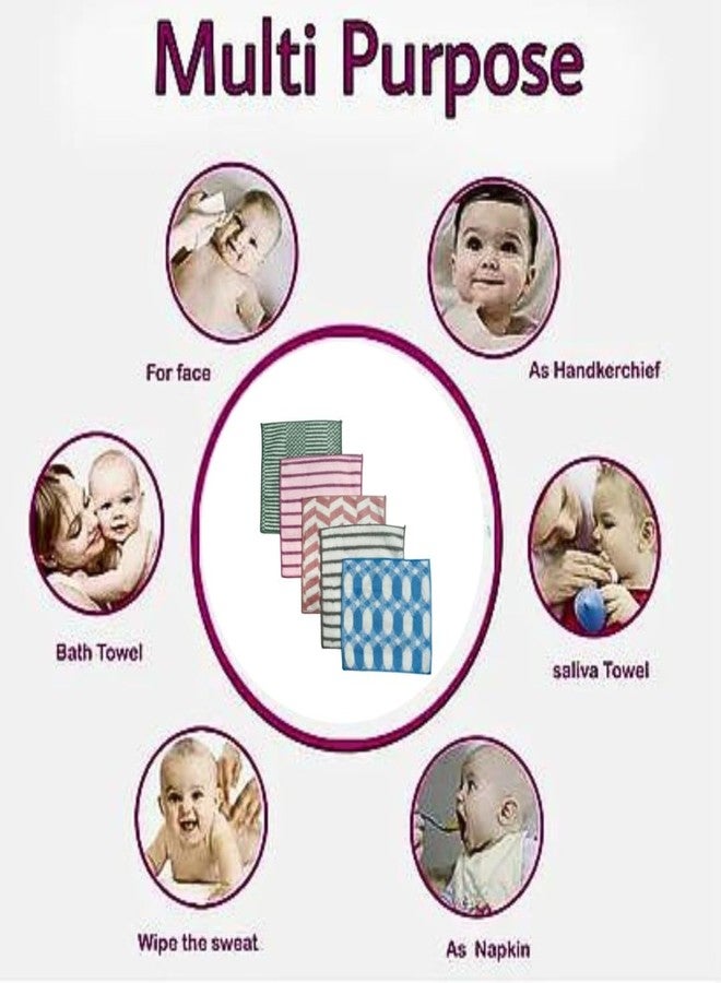 KLEANSHINE, Microfiber Extra Absorbent and Soft Wash Cloths for Newborn Baby Bath Face Towel – Gentle On Sensitive Skin, 250 GSM (12) - Image 2