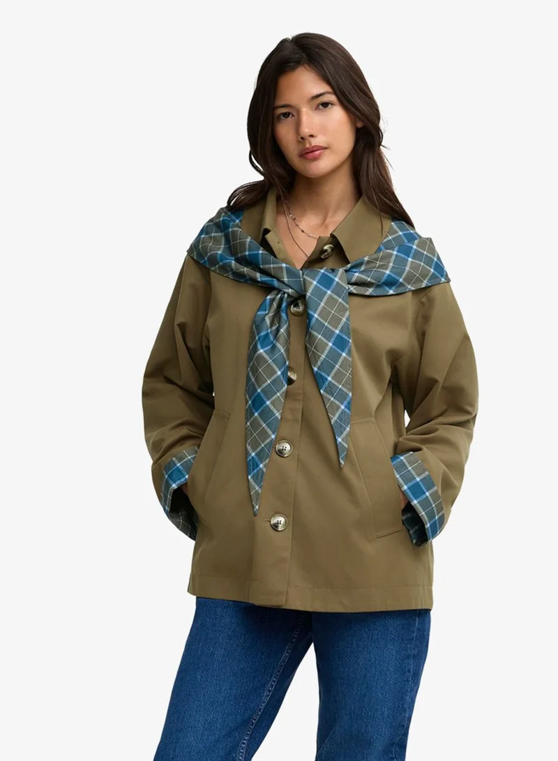 Only  Checked Scarf Jacket for Women | Best Price UAE