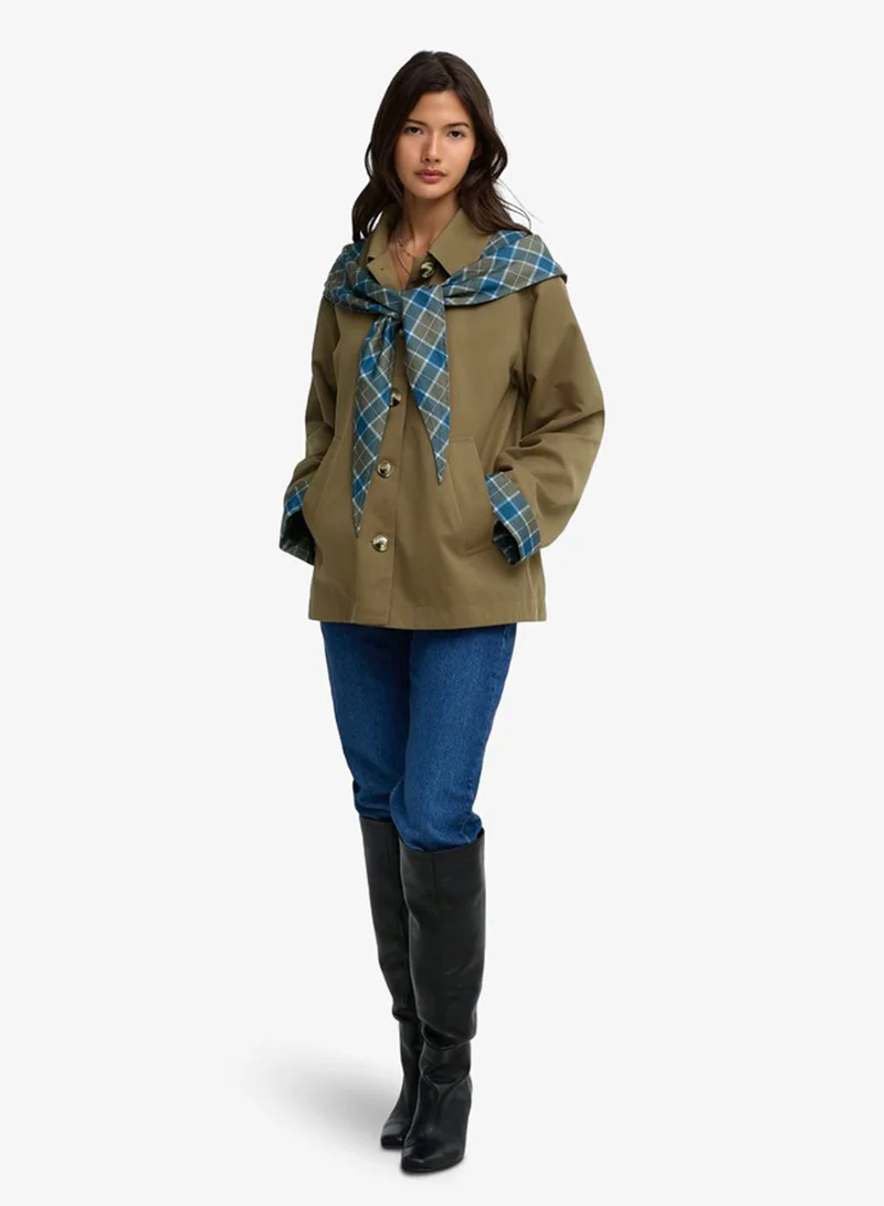 Only  Checked Scarf Jacket for Women | Best Price UAE
