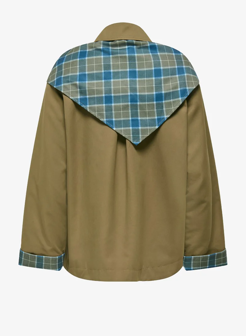 Only  Checked Scarf Jacket for Women | Best Price UAE
