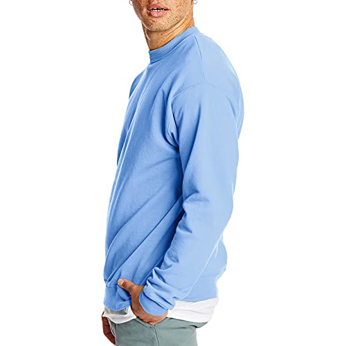 Hanes Men's EcoSmart Sweatshirt, Light Blue, 3XL - Image 2