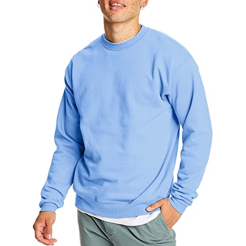 Hanes Men's EcoSmart Sweatshirt, Light Blue, 3XL - Image 1